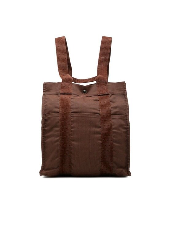 Hermes Her Line a Dos MM Backpack Brown Canvas main image 4